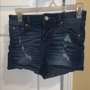 Distressed shorts